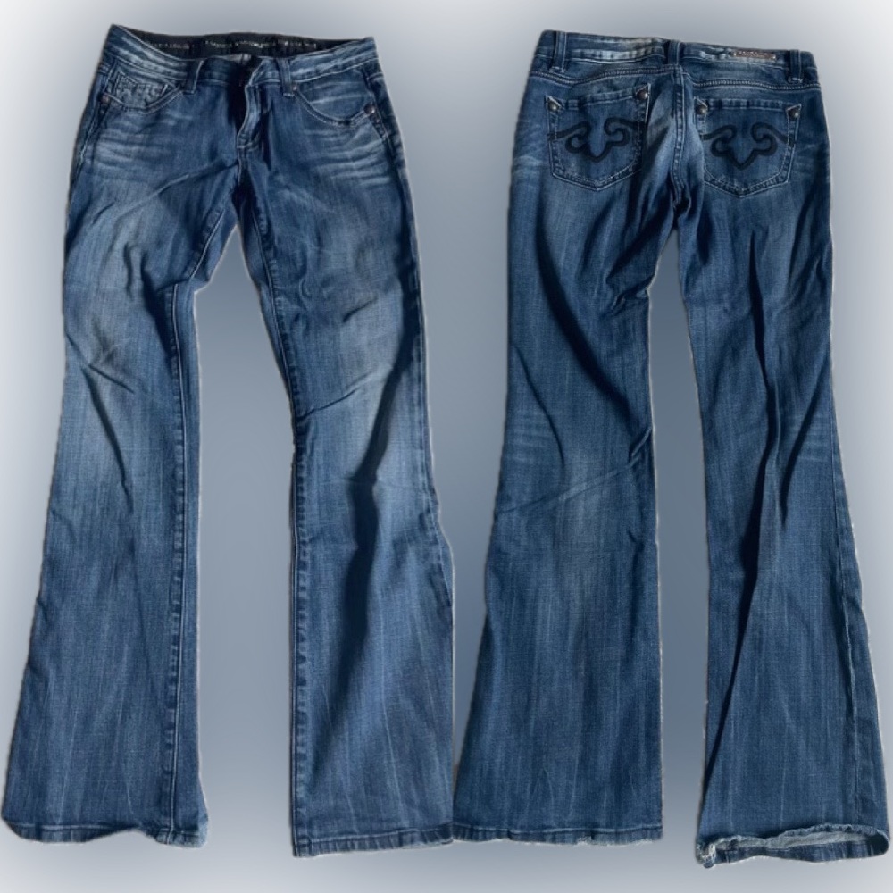 Re-Rock For Express Size 4 Regular Boot Cut Jeans - image 8